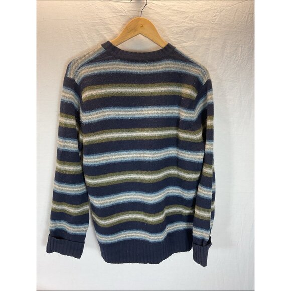 VTG J. Crew Sweater Men's S‎ Oarsman Striped Wool Grunge  90s Y2K Prep Ivy - Picture 2 of 9